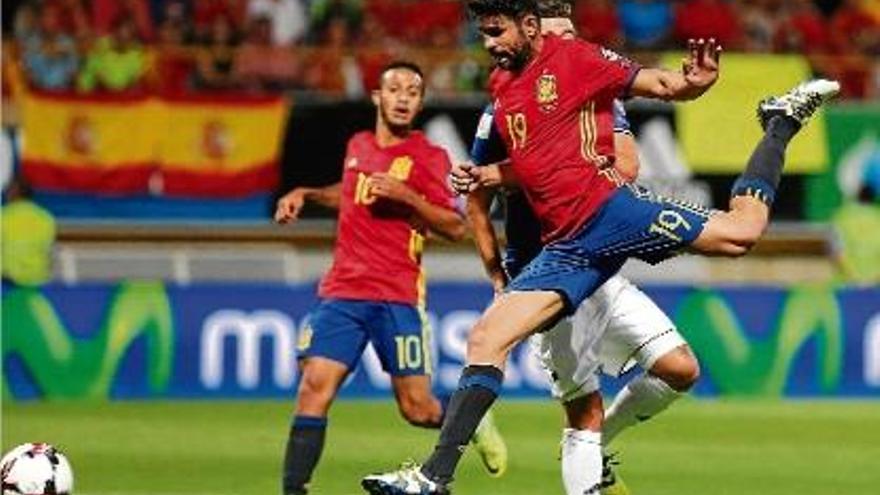 Diego?Costa va tornar a marcar després de diversos partits sense encert amb la Roja.