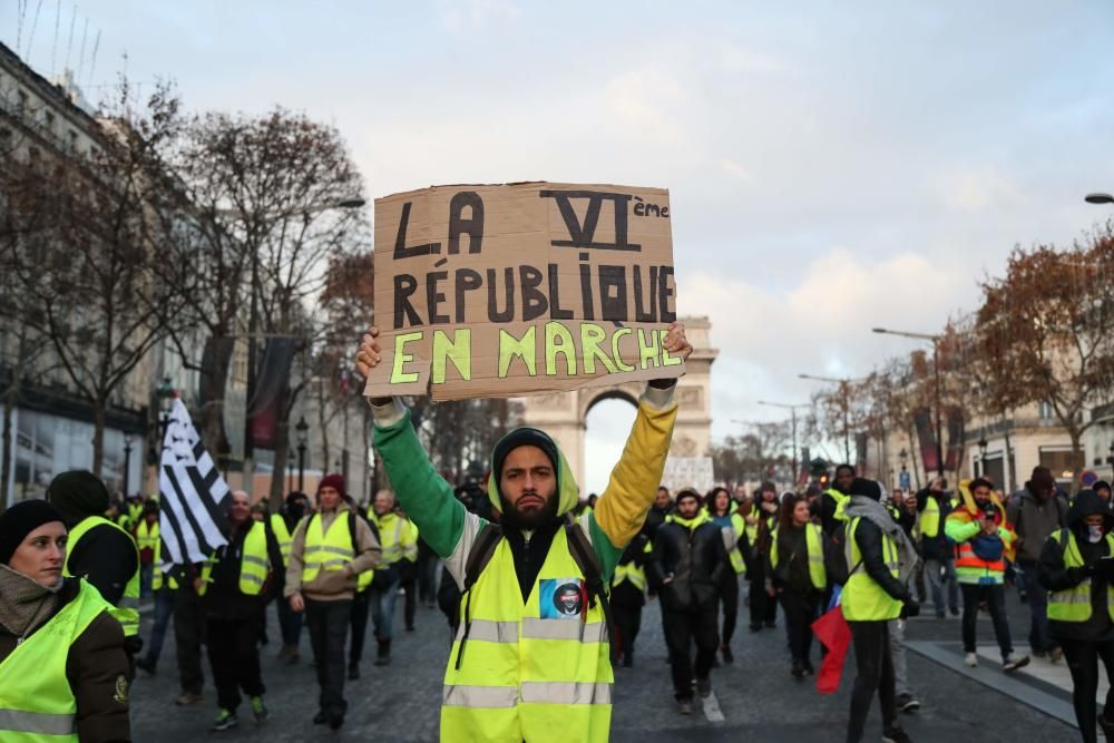 Protesta de los 'chalecos amarillos' en París