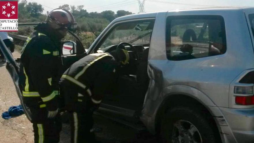 Dos heridos en un accidente en La Jana