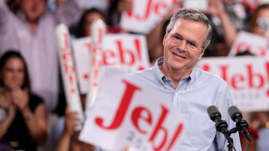 Jeb Bush en el acto en el que ha anunciado su candidatura.