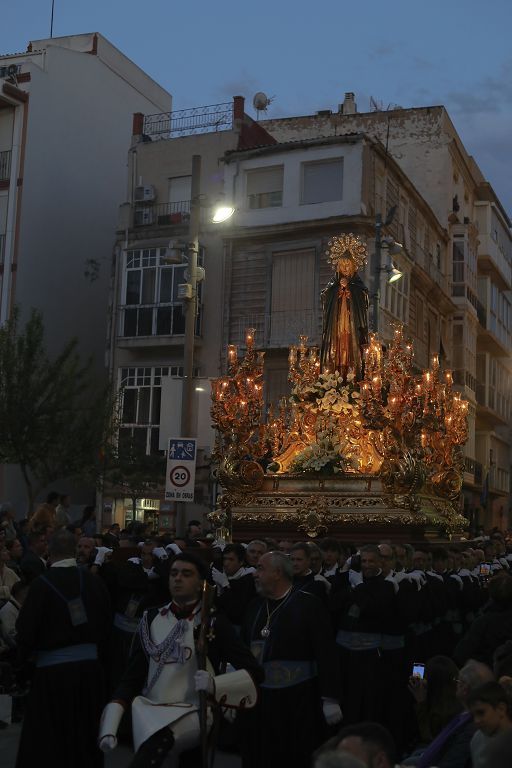 Procesión De la Vera Cruz y las Santas Mujeres el Sábado Santo en Cartagena