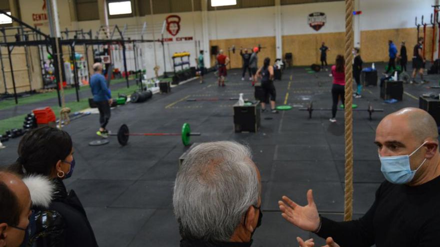 Trala presentación do campionato no Concello de Mos, as autoridades fixeron unha visita ao centro deportivo Centaurus Box.   | // D.P.