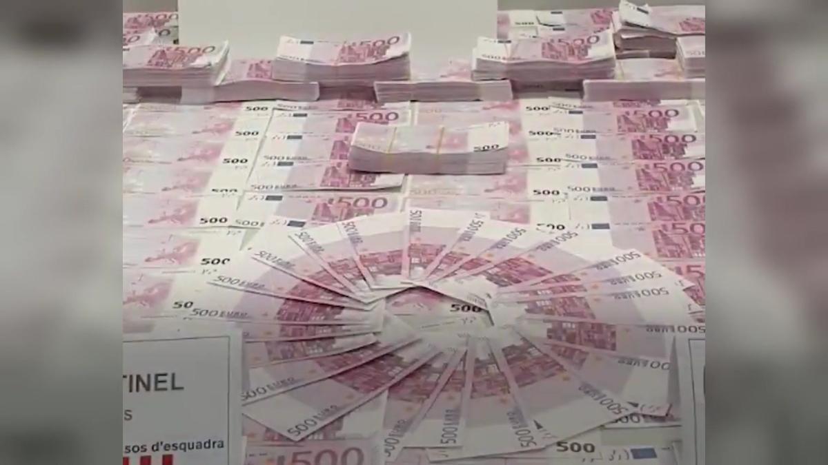 Desarticulado el laboratorio de falsificación de billetes de 500 euros más importante de Europa