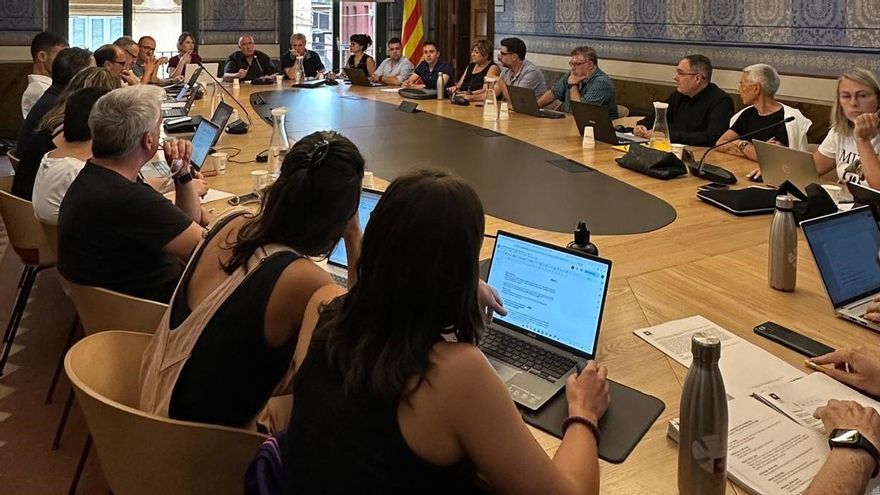 Sala de plens del Consell Comarcal de la Garrotxa
