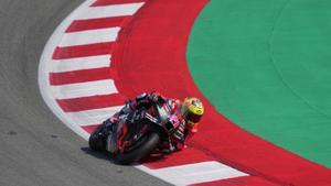 Aleix Espargaró, en el circuito de Montmeló.