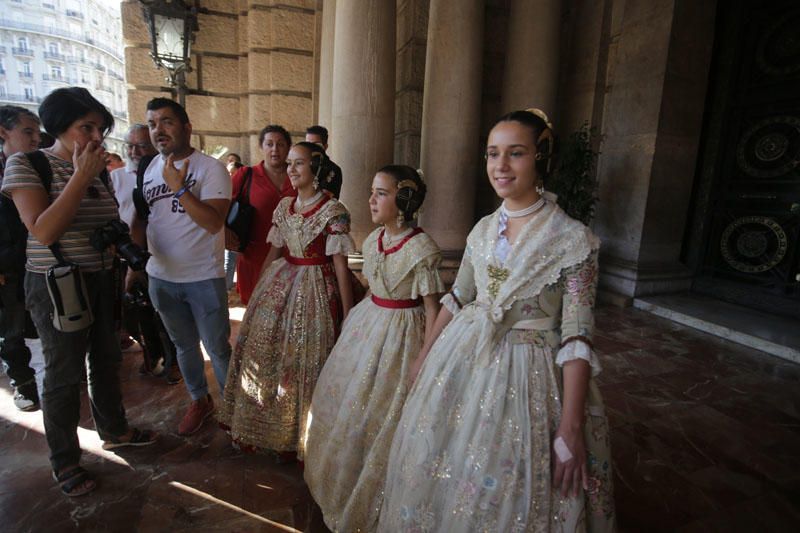 Ensayo de las cortes de honor para el día de la Proclamación