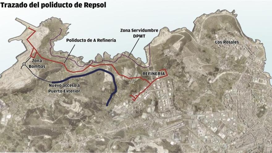 A Coruña y Arteixo piden un estudio más detallado sobre el poliducto de Langosteira
