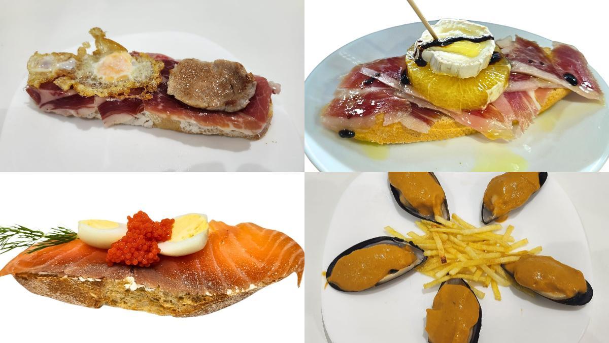 Tapas en el bar Paco de Fuenlabrada.