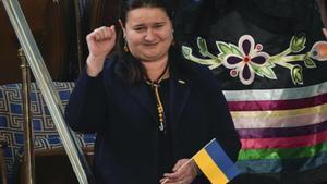 Archivo. La embajadora de Ucrania en los Estados Unidos, Oksana Markarova