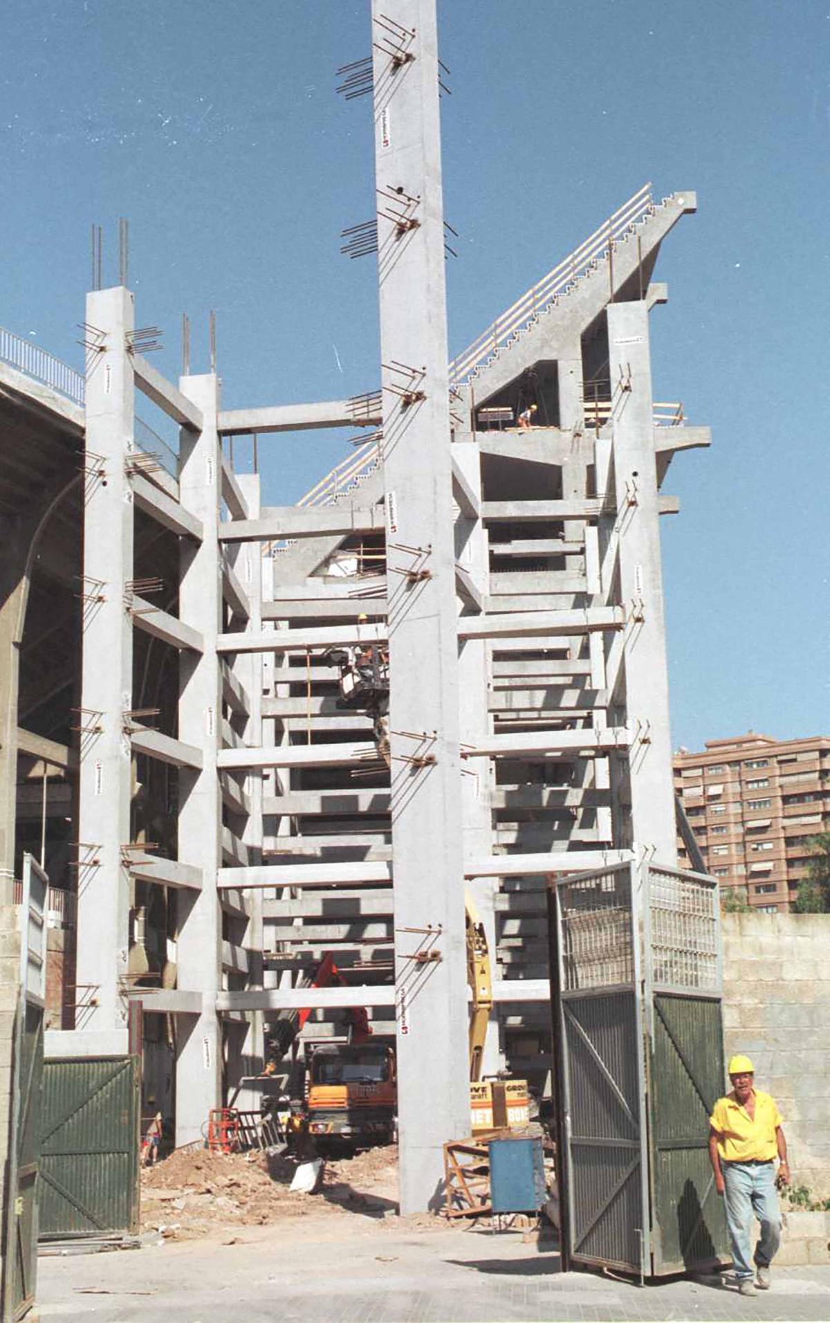 Mestalla en obras a lo largo de su historia Mestalla en obras a lo largo de su historia