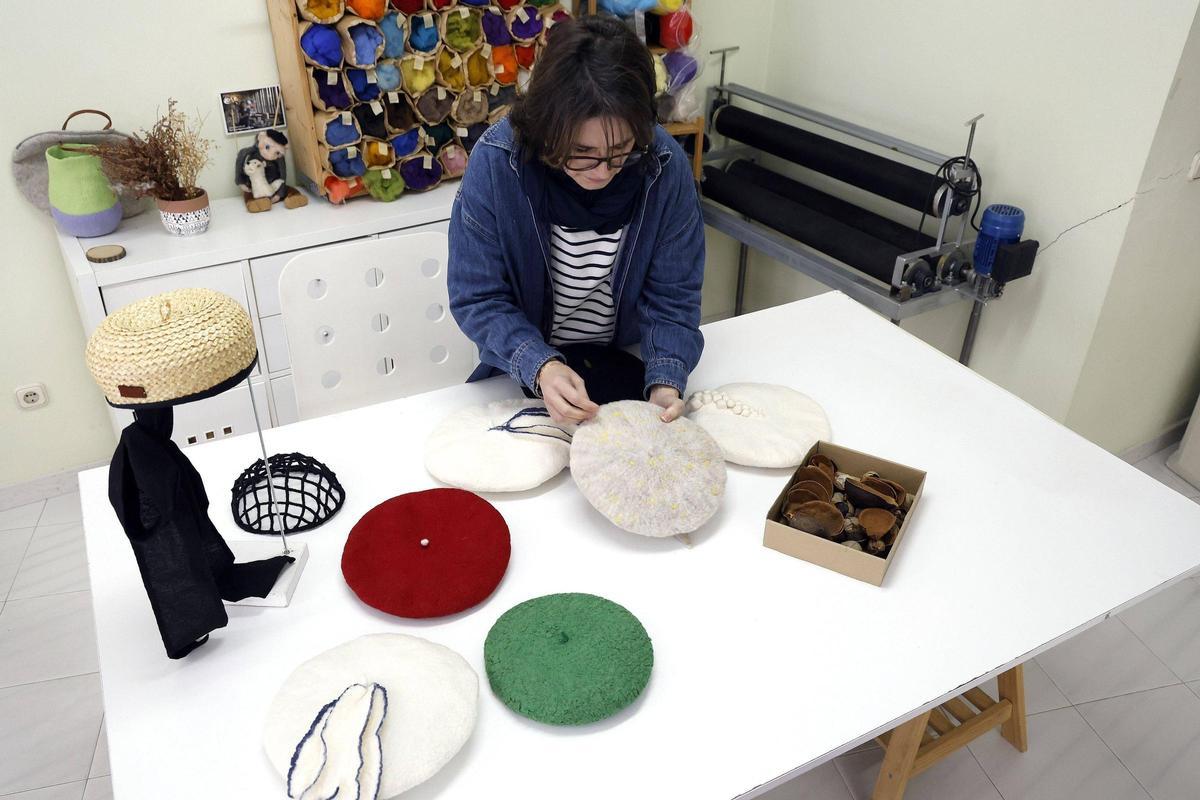 Sandra Vilas en su taller