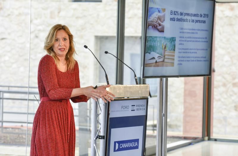 28/0172019 LAS PALMAS DE GRAN CANARIA. Foro Prensa Ibérica con la Consejera de Hacienda del Gobierno de Canaria, Rosa Dávila. FOTO: J. PÉREZ CURBELO  | 28/01/2019 | Fotógrafo: José Pérez Curbelo