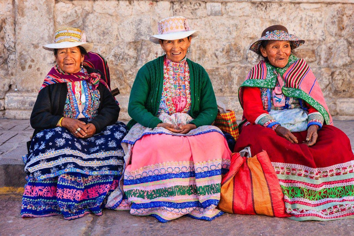 Mujeres indígenas en Arequipa, Perú