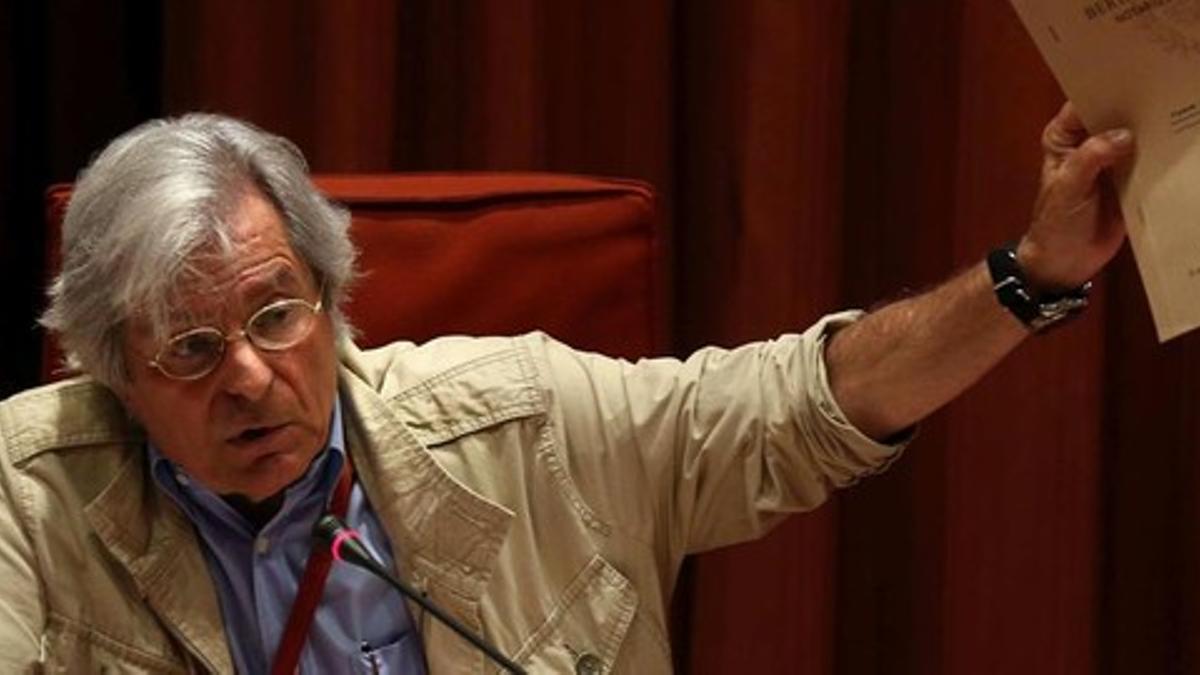 Javier Nart, en el Parlament.