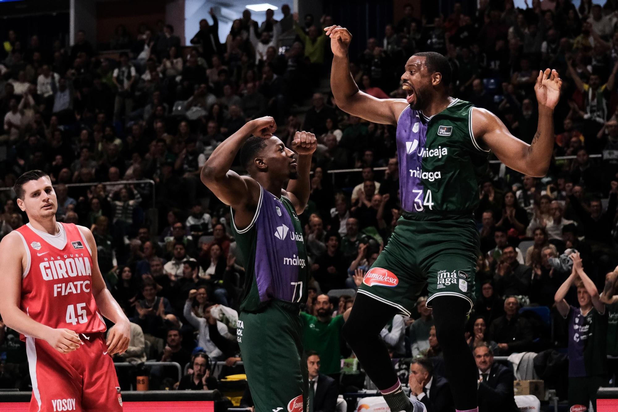 El Unicaja - Basquet Girona de la Liga Endesa, en fotos