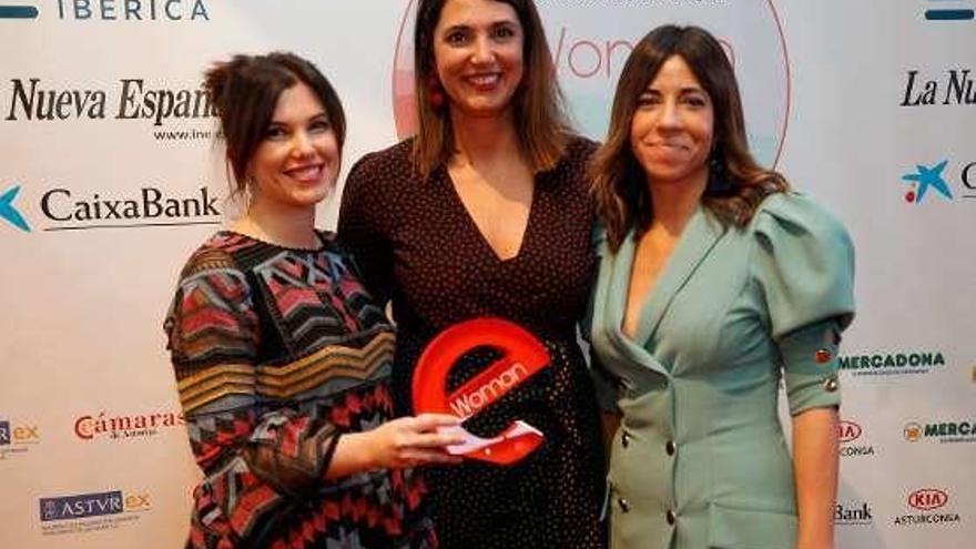 Yolanda Méndez, Diana Martínez y Rebeca Bolado.