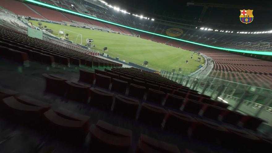Las nuevas imágenes del Camp Nou con un dron