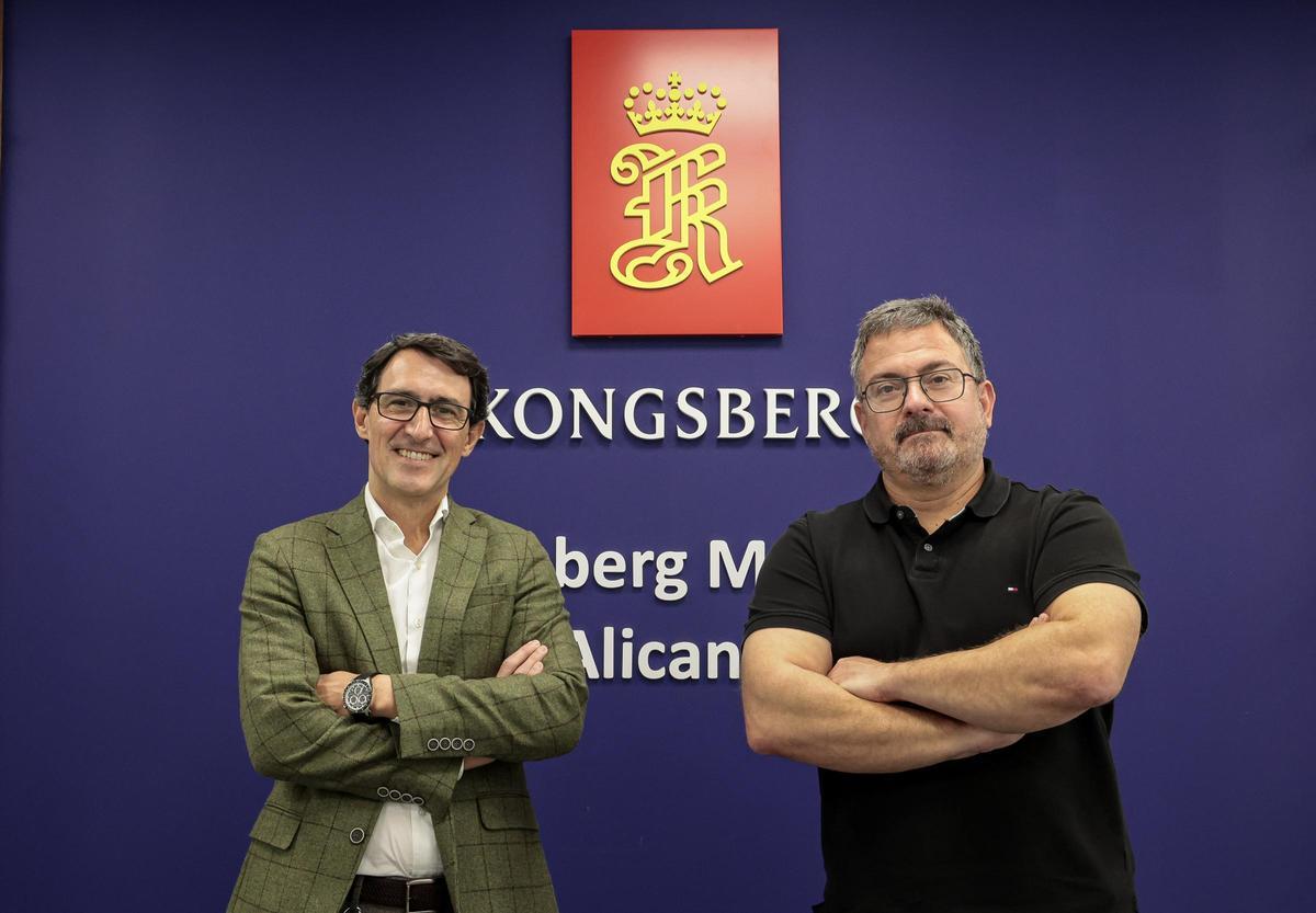 El CEO de Kongsberg Maritime Spain, Miguel Ángel González, y el director de operaciones, Jesús López.