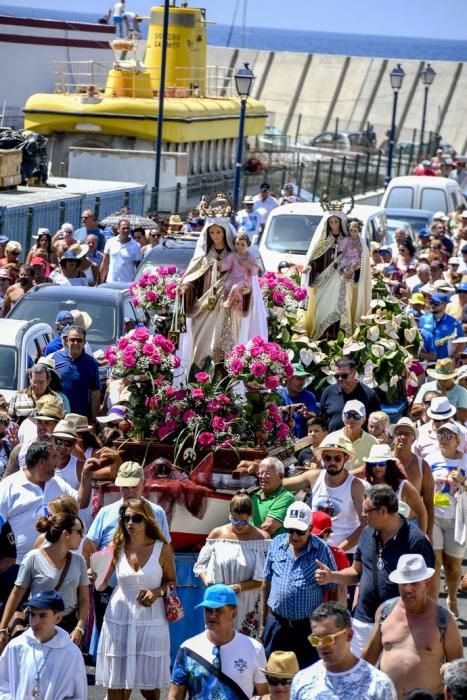 21-07-19 GRAN CANARIA. PUERTO DE ARGUINEGUIN-PUERTO DE MOGAN. MOGAN. Procesión marítima de la Virgen delCarmen desde el Puerto de en Arguineguín hasta el Puerto de Mogán.Fotos: Juan Castro  | 21/07/2019 | Fotógrafo: Juan Carlos Castro