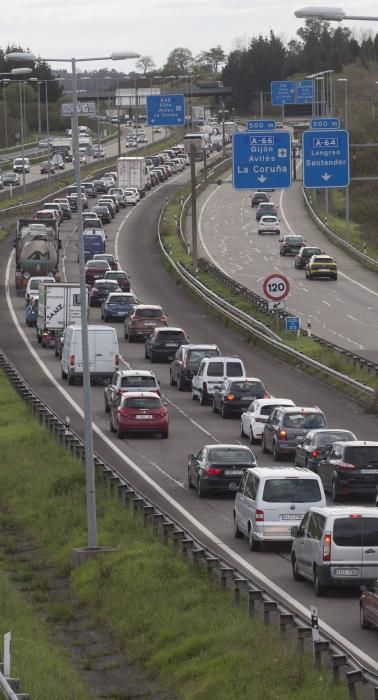 Retenciones en la "Y" por obras en un carril