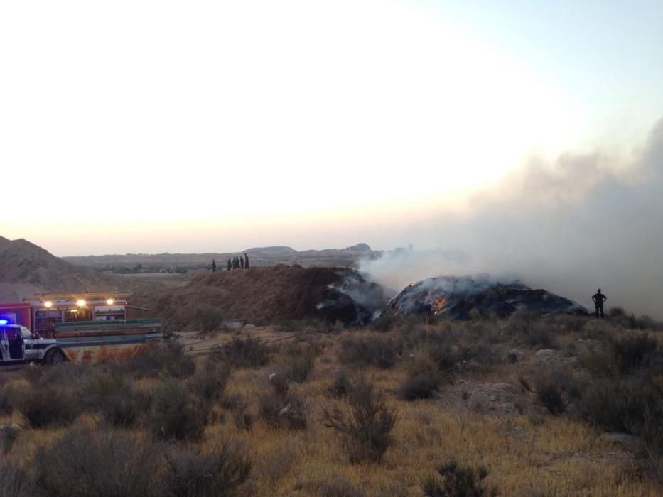 Incendio en la cantera de Fontcalent