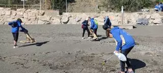 Platges Netes recull quaranta quilos de brossa al Cau del Llop de Llançà