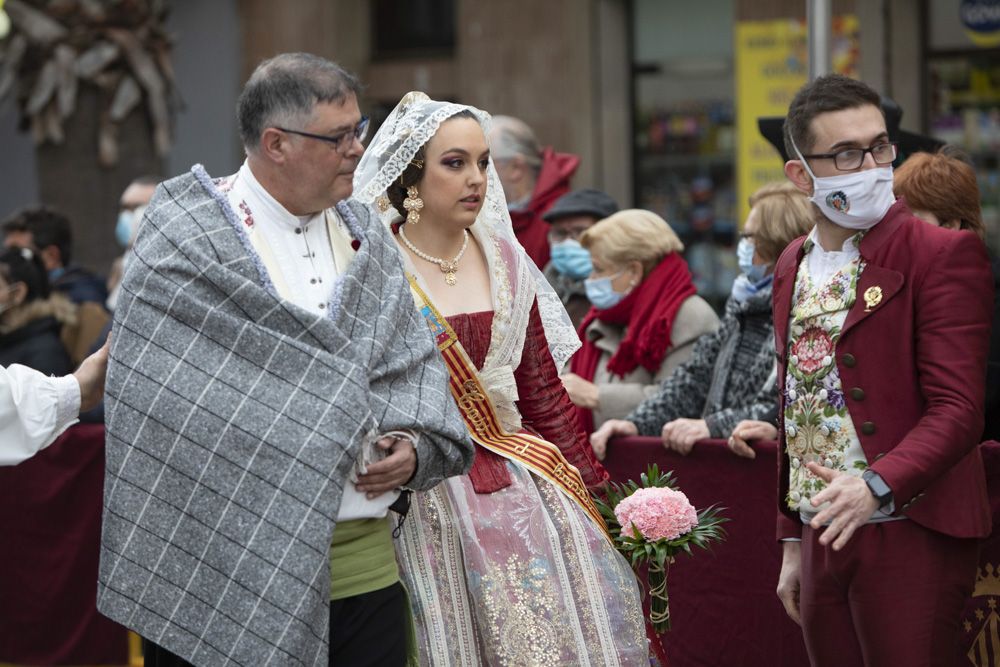 Las imágenes de la ofrenda en Sagunt.