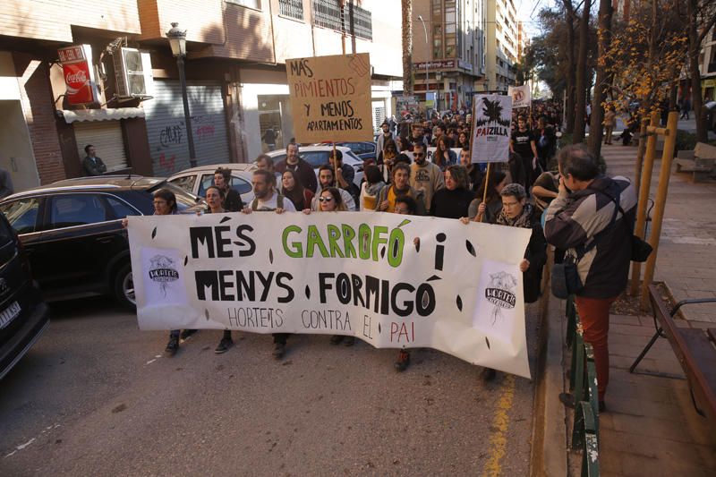 Manifestación contra el PAI de Benimaclet