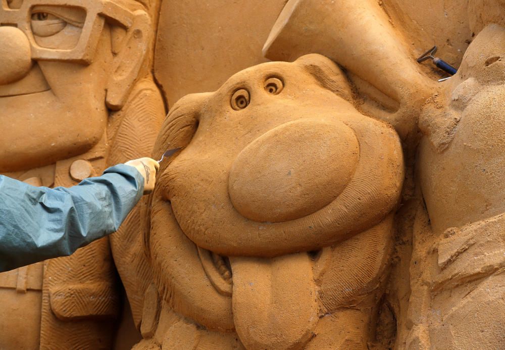 Festival d'escultures de sorra a Bèlgica