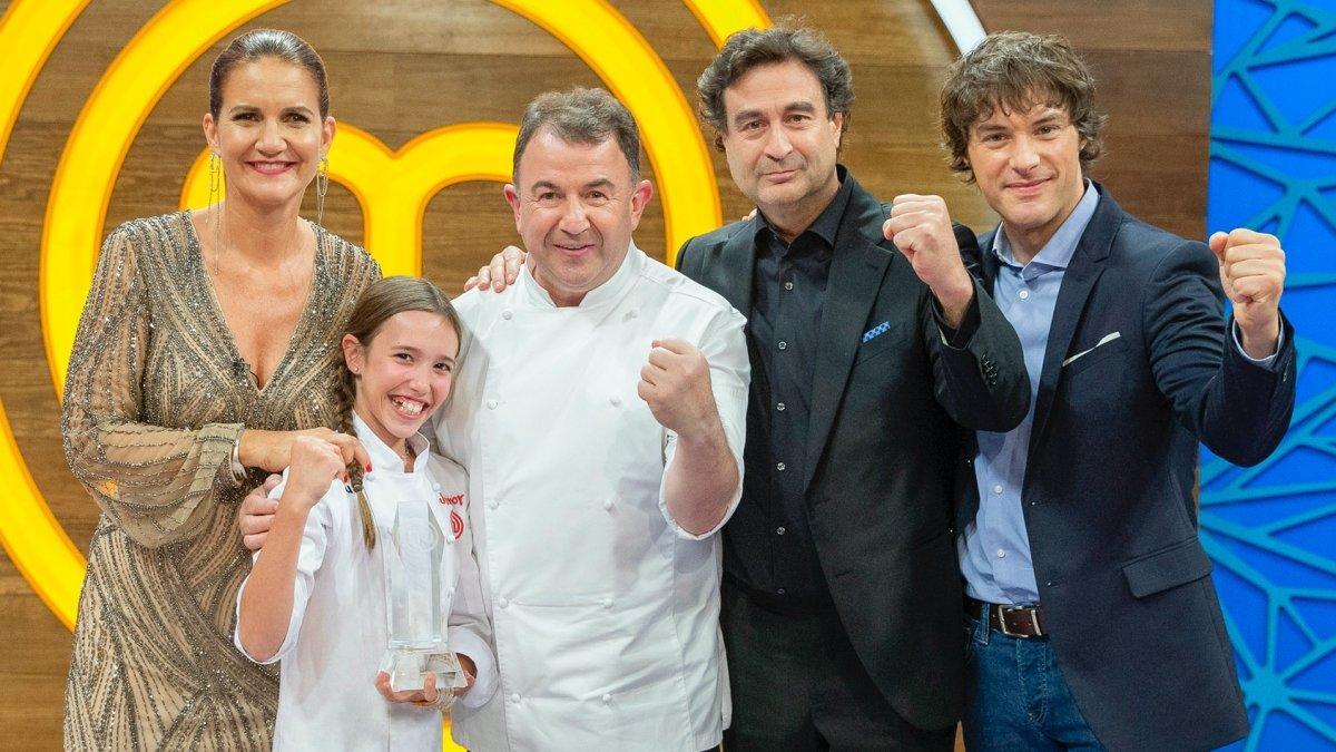 Lu, el jurado de 'Masterchef Junior' y Martín Berasategui