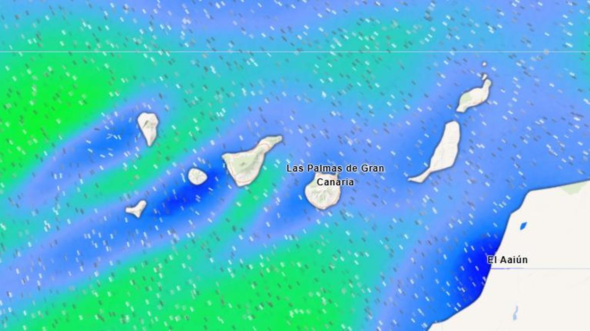 Mapa del tiempo para este martes