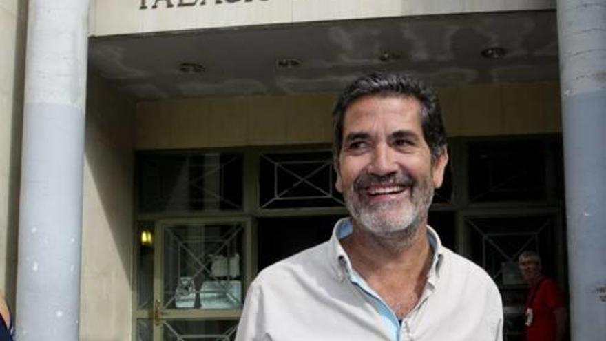 El exconcejal de Comercio del PP José Antonio Sobrino el día que declaró por estos hechos.