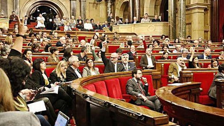 Un ple del Parlament de Catalunya