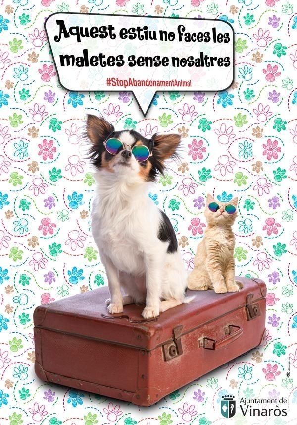 El cartel de la campaña contra el abandono de animales de compañía impulsado por el consistorio.