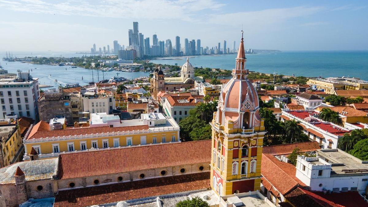 Vista ahérea del casco antiguo de la ciudad