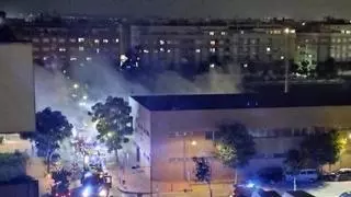 Un incendio en una comisaría de Policía de Albal moviliza cuatro camiones de bomberos