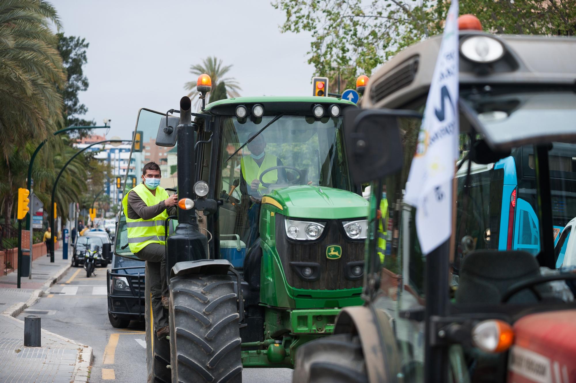 Los agricultores malagueños protestan contra la reforma del PAC