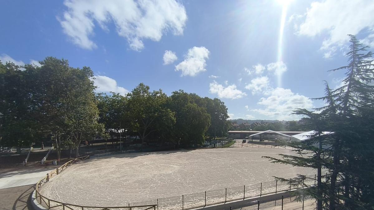La nueva pista de arena para los entrenamientos