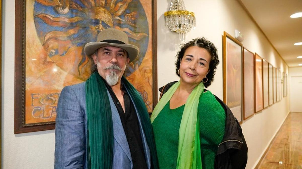 Fernando Aguado y Eva del Palacio, este viernes, en el Gran Teatro.