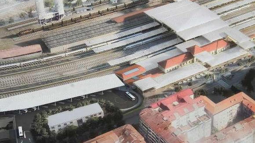 El proyecto de la nueva estación ferroviaria de Foster. // Iñaki Osorio