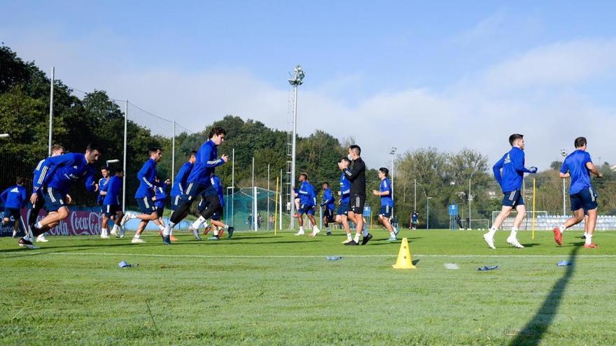 Mossa y Sangalli se entrenan en El Requexón y están listos para jugar ante el Albacete