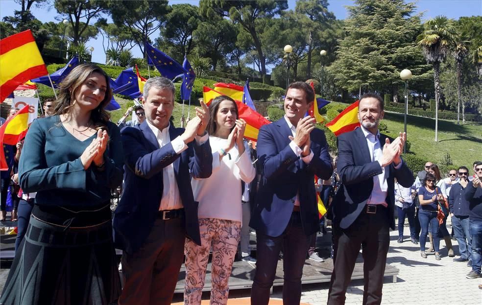 Albert Rivera de precampaña en Zaragoza