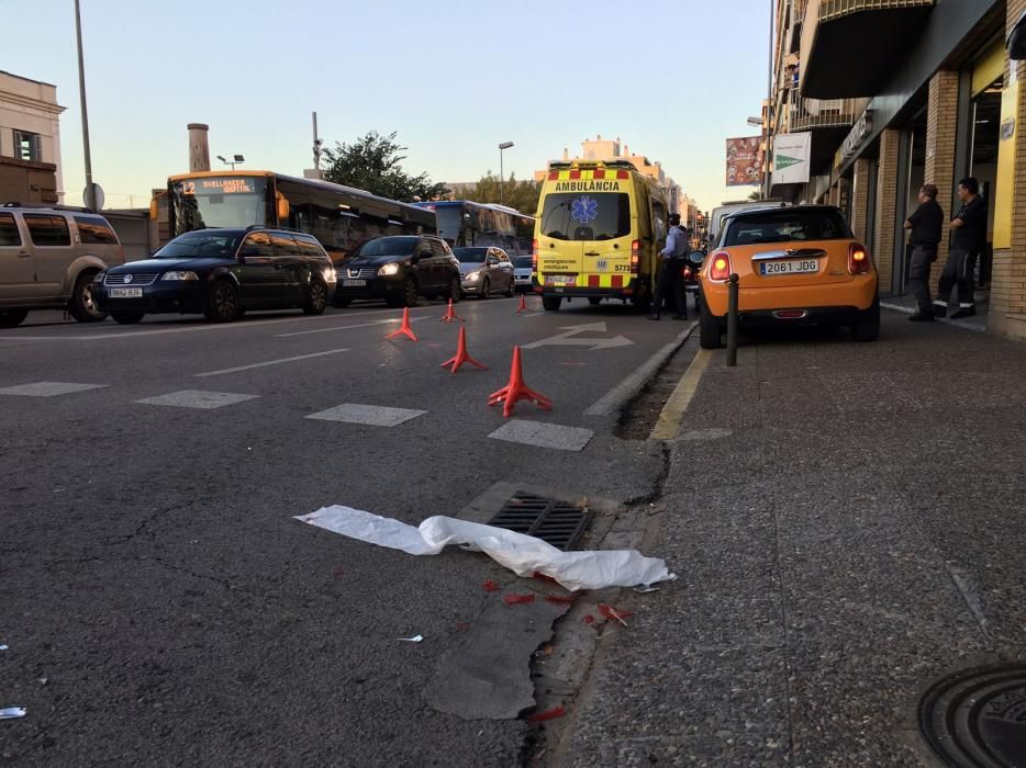 Accident a la carretera de Barcelona a Girona.