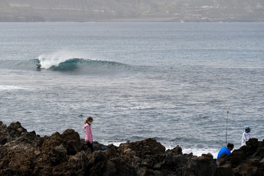 La Playa de Las Canteras por el Dia de Navidad