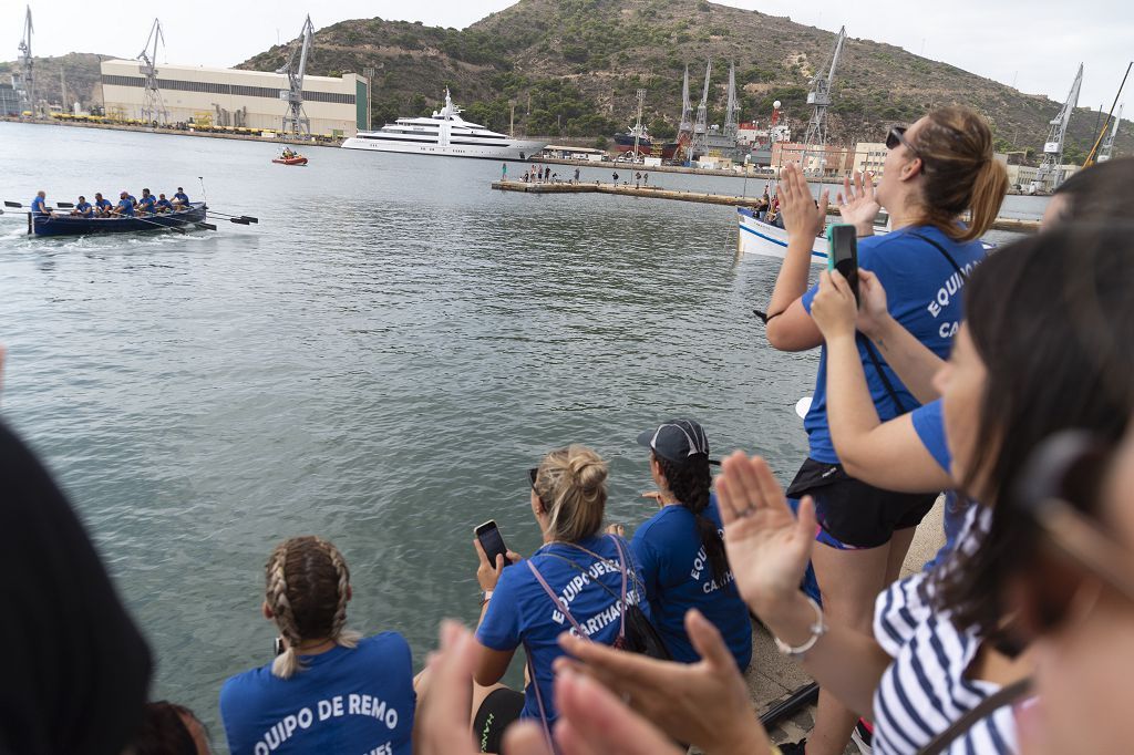 Los cartagineses ganan la regata marítima