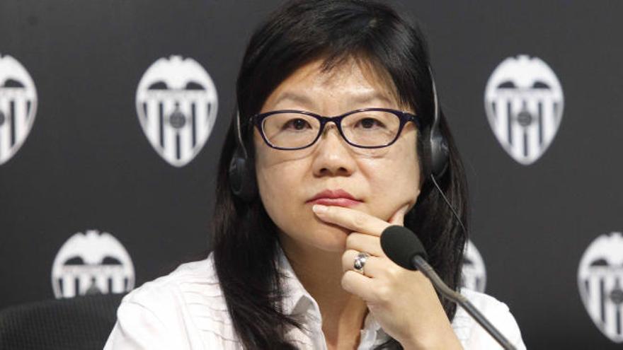 La presidenta del Valencia CF Layhoon Chan.