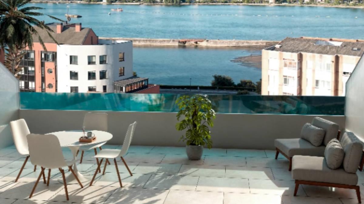 Piso con terraza en Culleredo, A Coruña