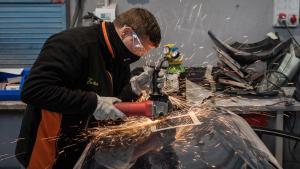 Alumno de un ciclo formativo en un instituto público catalán, el curso pasado.