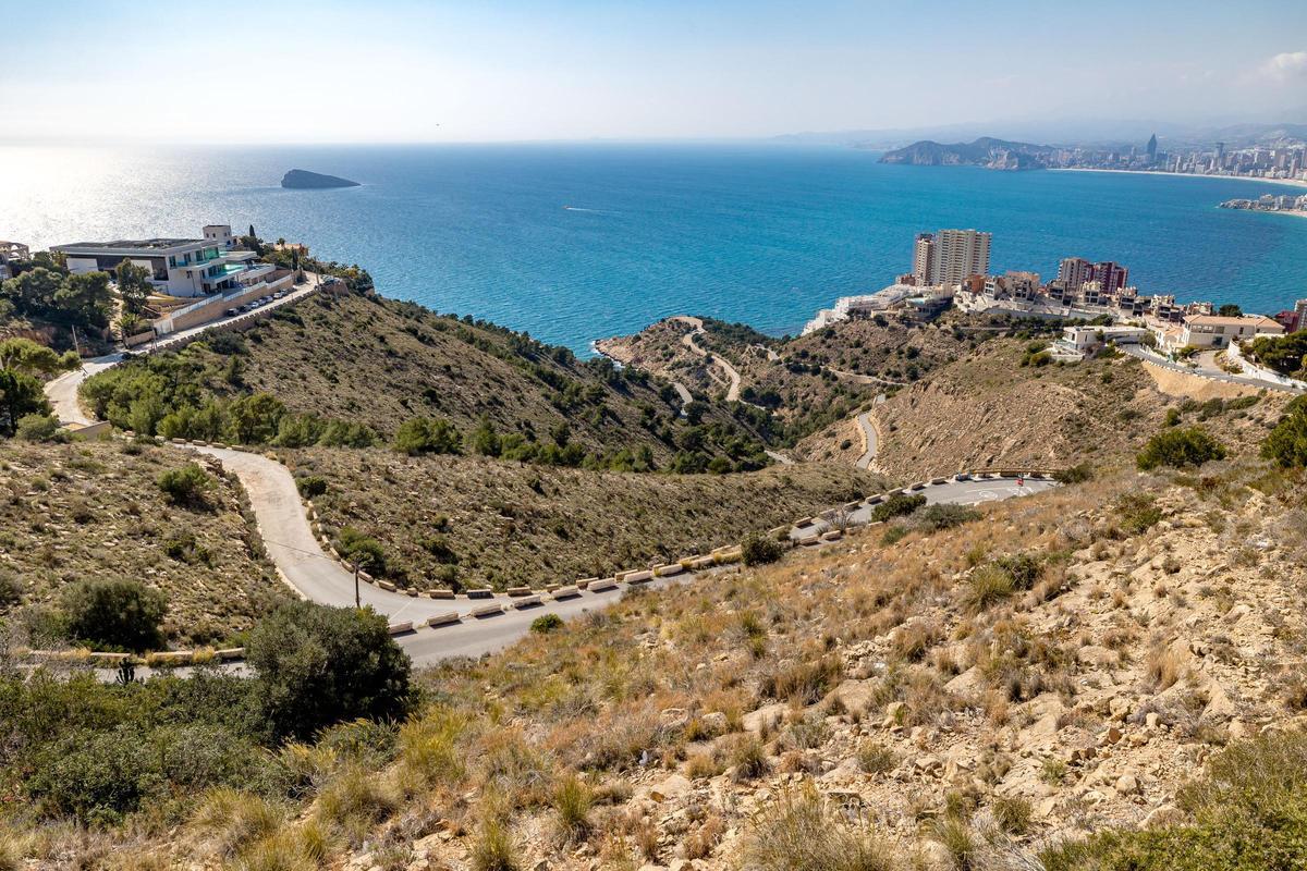 Una zona del parque natural de la Serra Gelada de Benidorm.