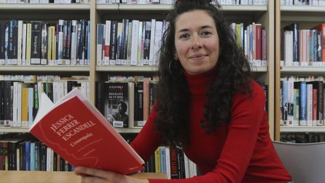 Jèssica Ferrer, aquest dimarts a la biblioteca de Sant Jordi.